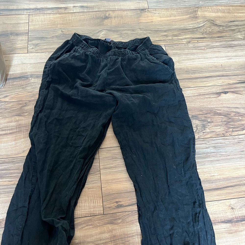 Subdued Black Relaxed Fit Pants